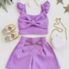 Lavender Bow Set