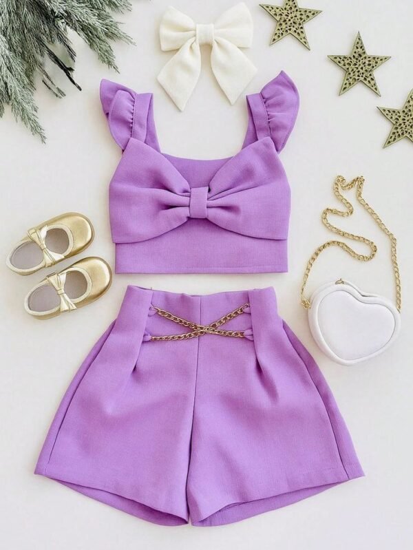 Lavender Bow Set