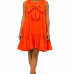 Bow-Front Ruffle Dress (1) Bow-Front Ruffle Dress
