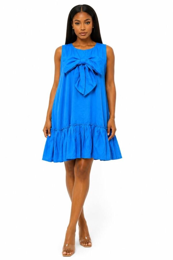 Bow-Front Ruffle Dress (2) Bow-Front Ruffle Dress