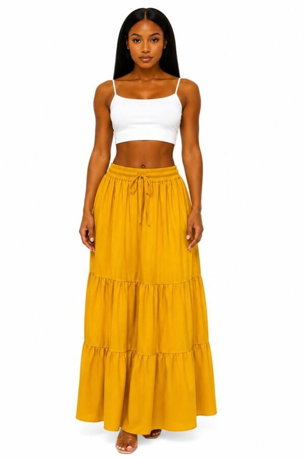 Oasis Tiered Maxi Skirt (2) Oasis Tiered Maxi Skirt