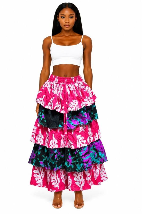 Tiered Maxi Skirt (1) Heritage Tiered Maxi Skirt