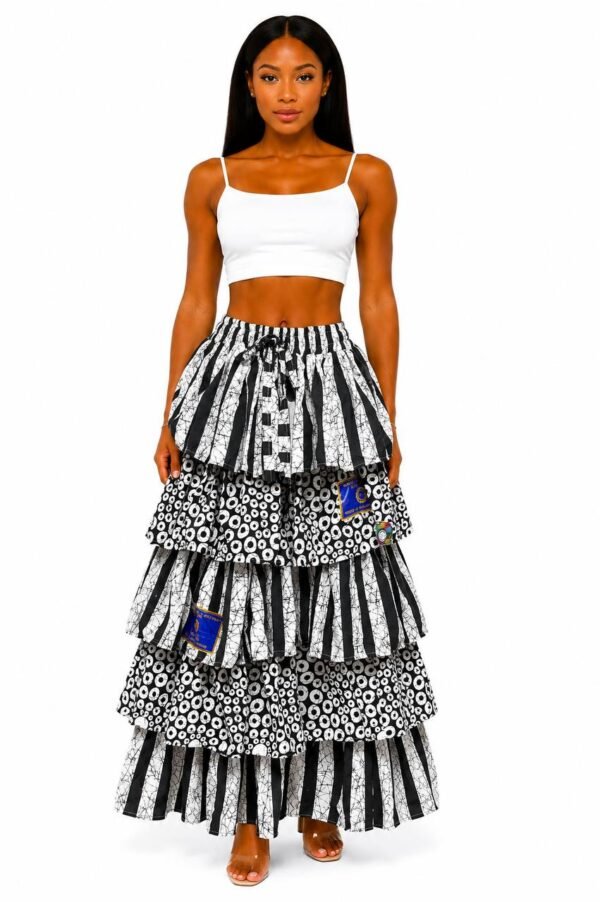 Tiered Maxi Skirt (4) Heritage Tiered Maxi Skirt