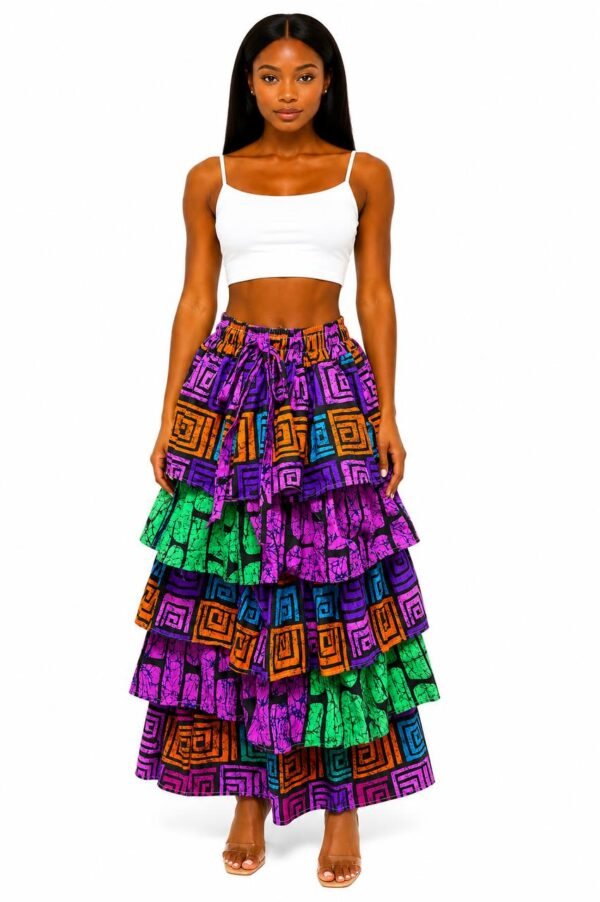 Tiered Maxi Skirt (5) Heritage Tiered Maxi Skirt