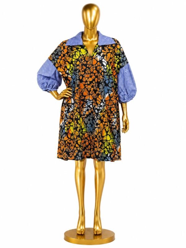Short Bubu Dress With Lace Combo
