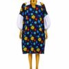 Short Bubu Dress With Lace Combo